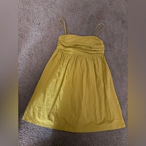 Mango Vibrant Yellow Strappy Dress